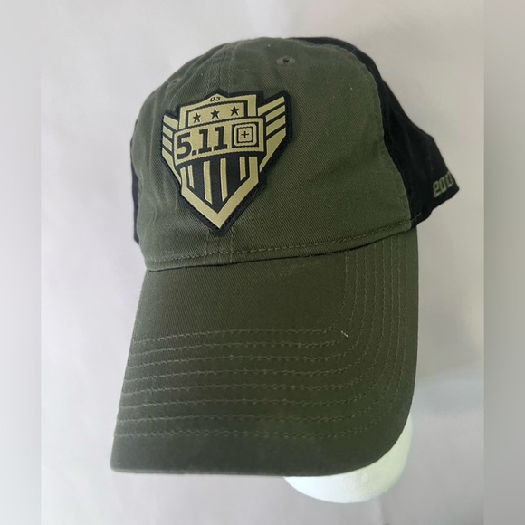 5.11 Tactical Mens Baseball Cap Hat Army Green Hook And Loop One Size - Picture 1 of 9
